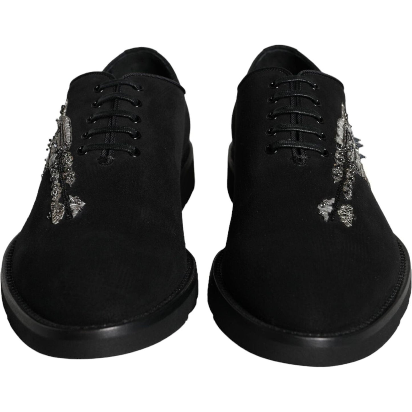 Black Suede Sicilia Lace Up Formal Shoes