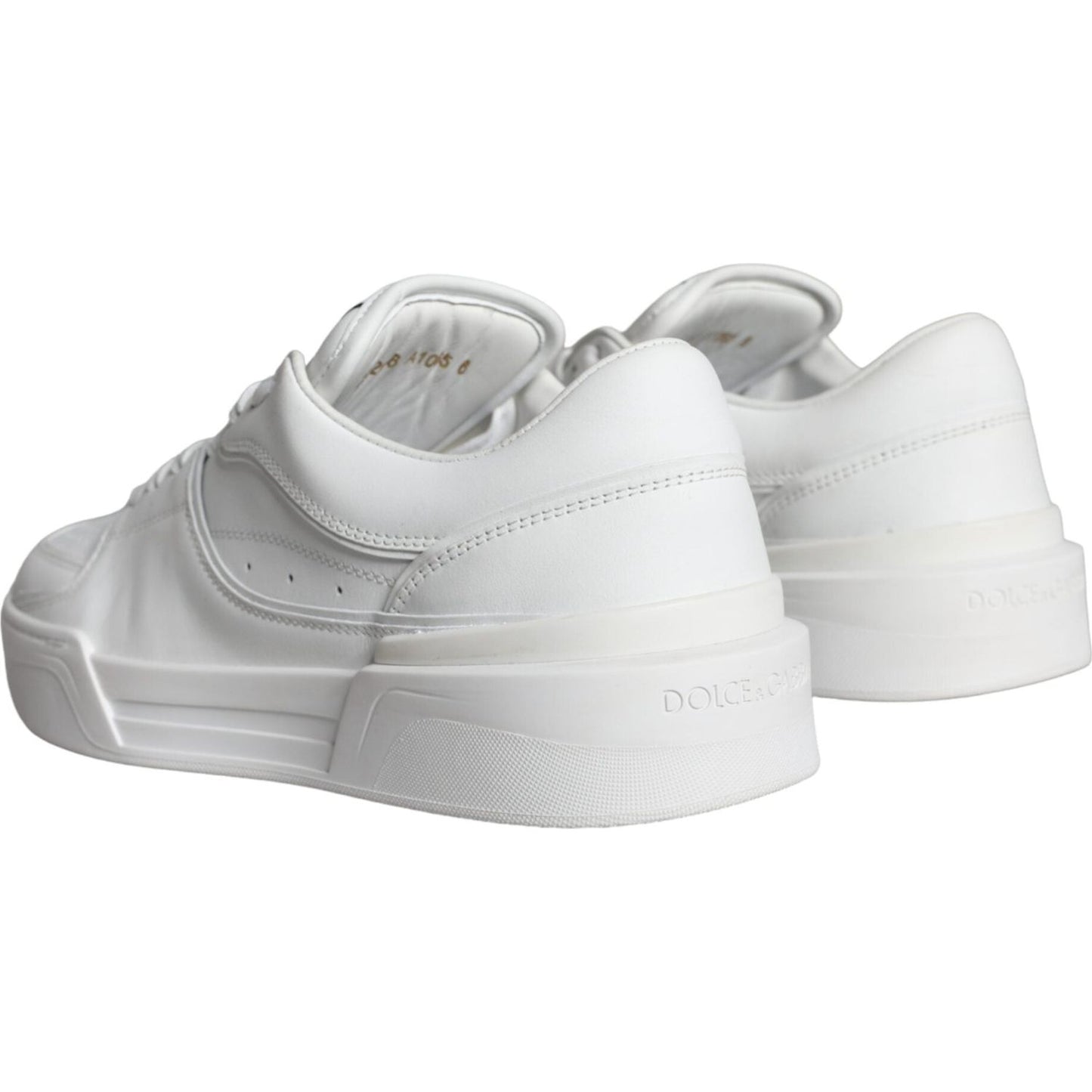 White Miami Leather Low Top Sneakers Shoes