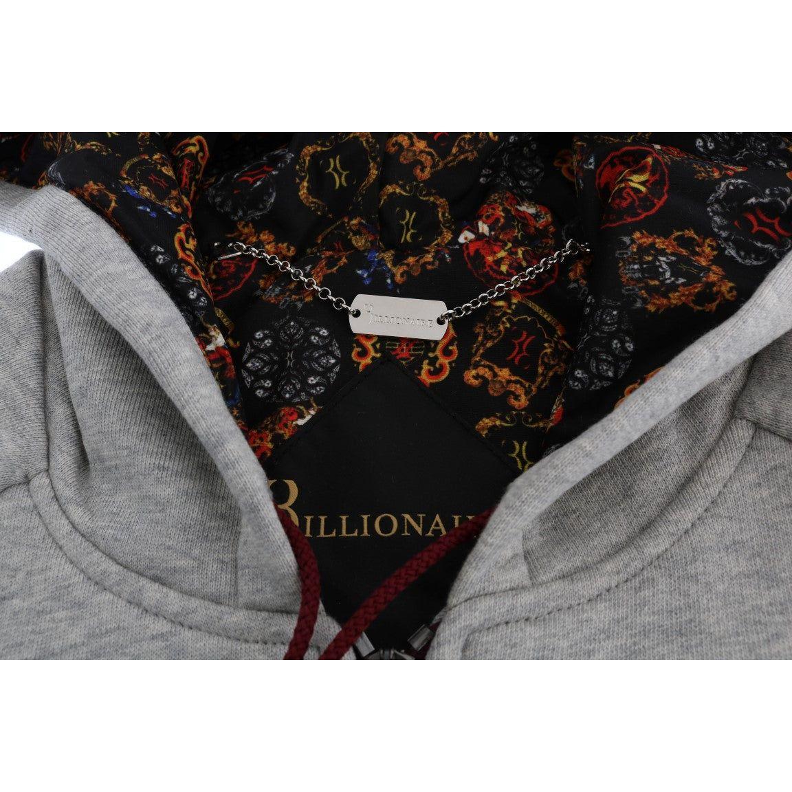 طقم رياضي أنيق من القطن باللون الرمادي من Billionaire Italian Couture