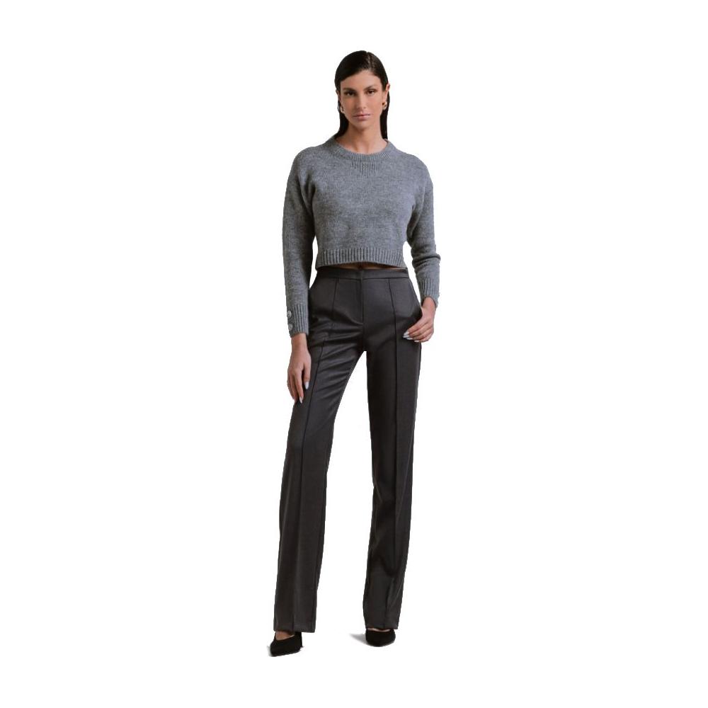 Gray Polyester Jeans & Pant