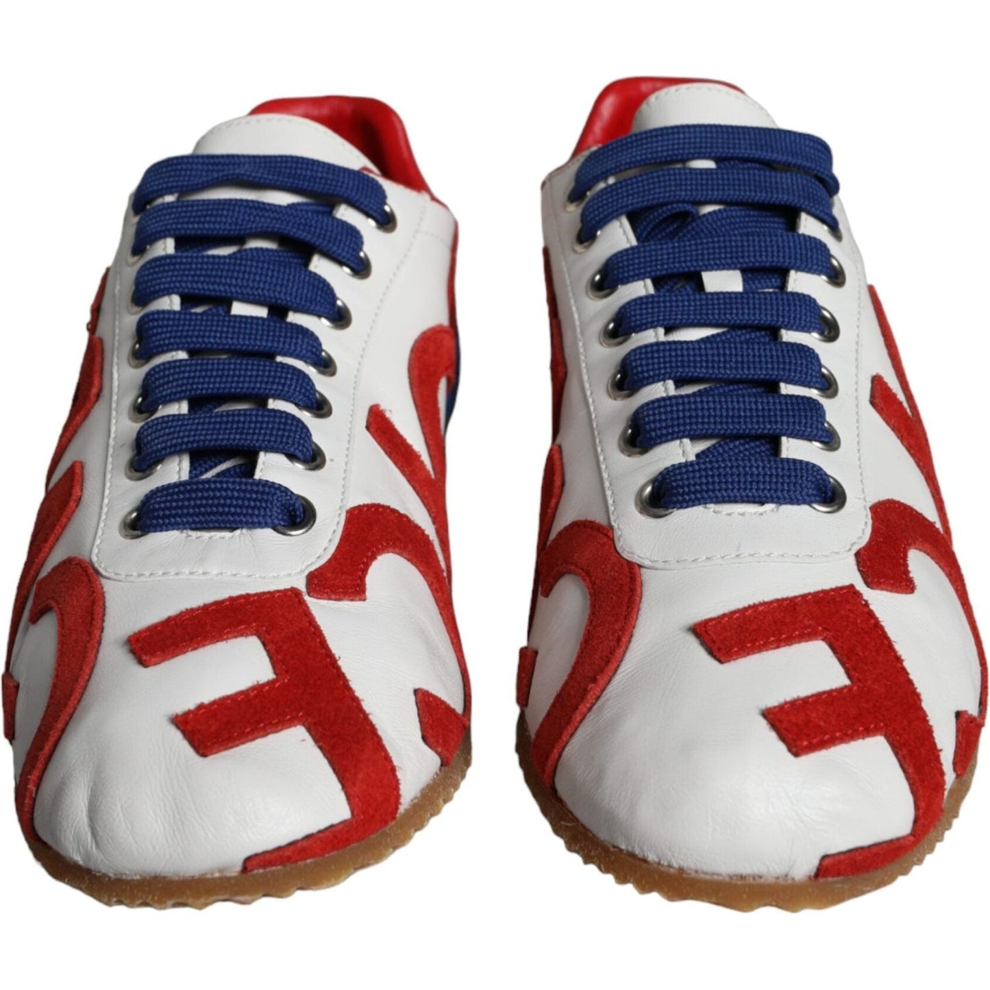 Dolce & Gabbana Multicolor Leather Logo Casual Sneakers Shoes