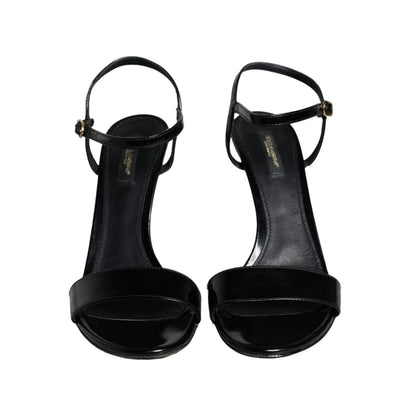 Dolce & Gabbana Black KEIRA Leather Heels Sandals Shoes Dolce & Gabbana