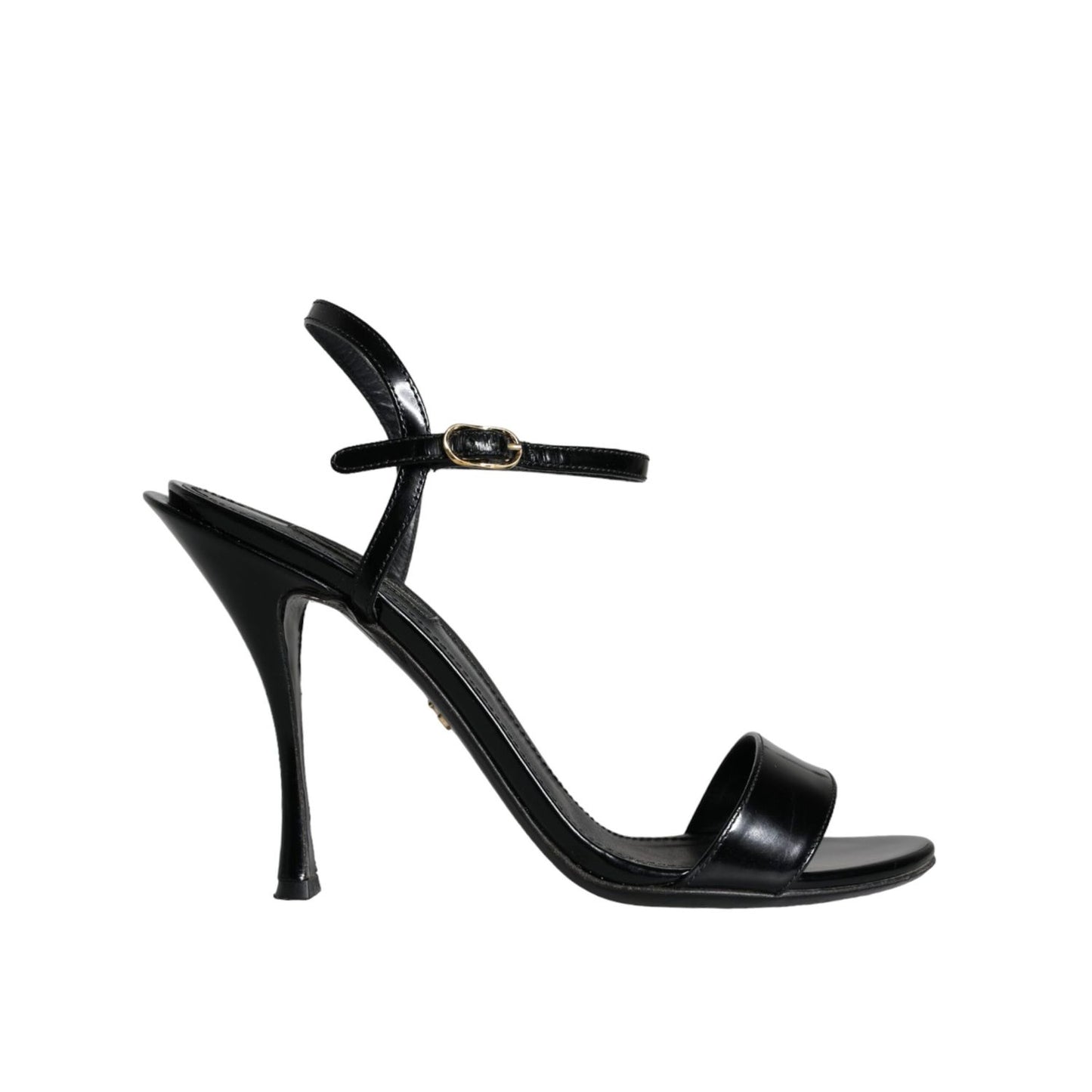 Dolce & Gabbana Black KEIRA Leather Heels Sandals Shoes Dolce & Gabbana