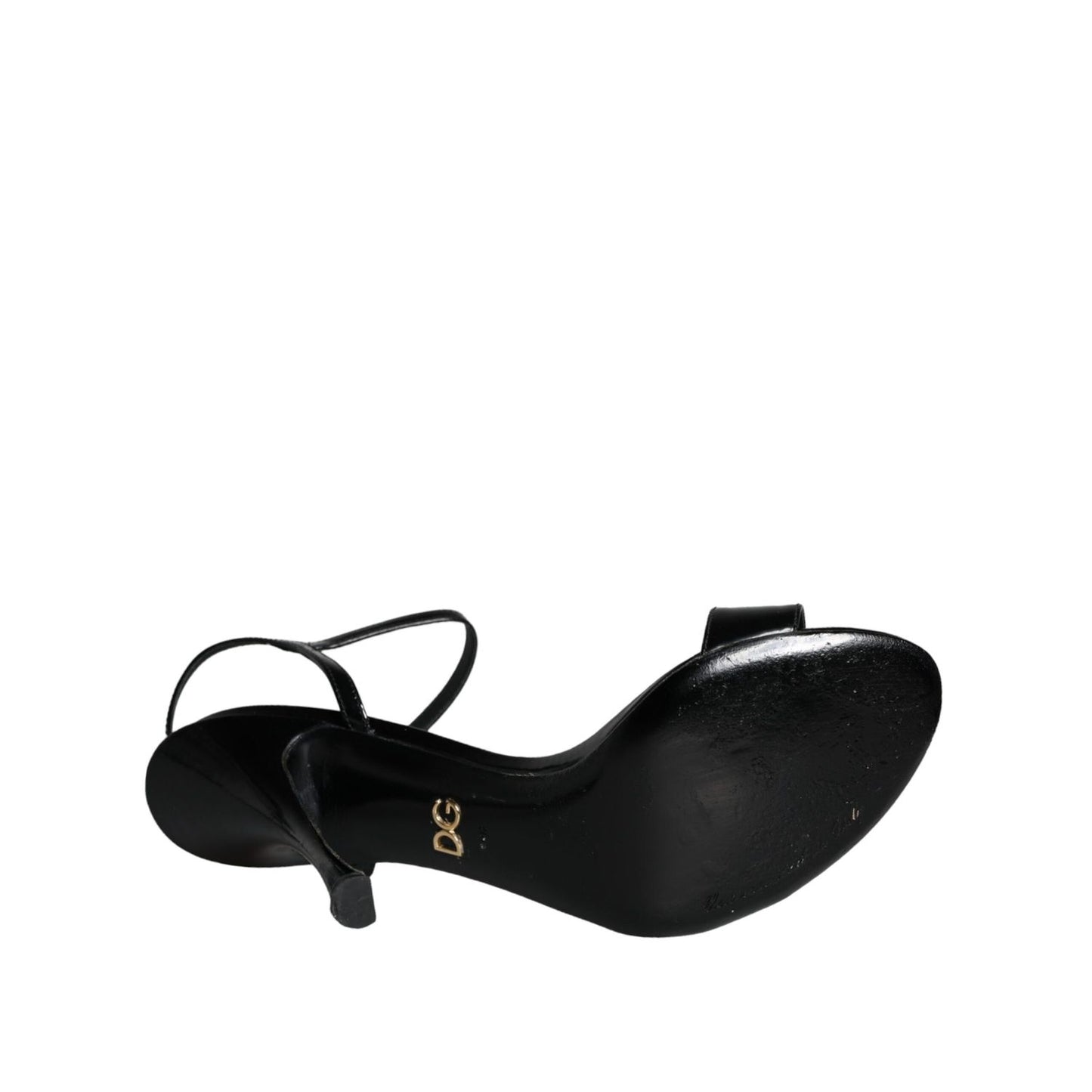 Dolce & Gabbana Black KEIRA Leather Heels Sandals Shoes Dolce & Gabbana