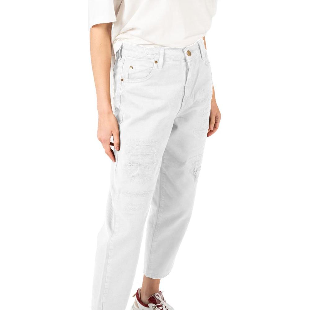 White Cotton Jeans & Pant