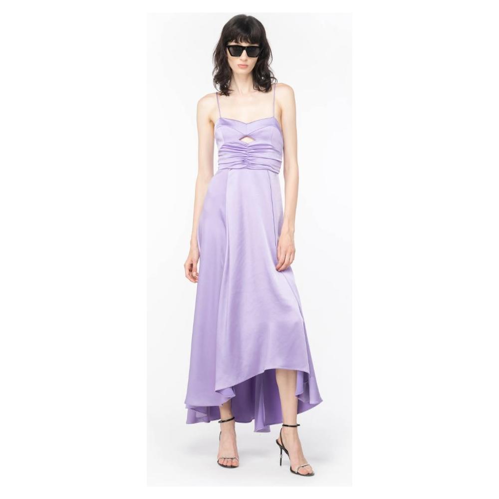 Purple Polyester Dress