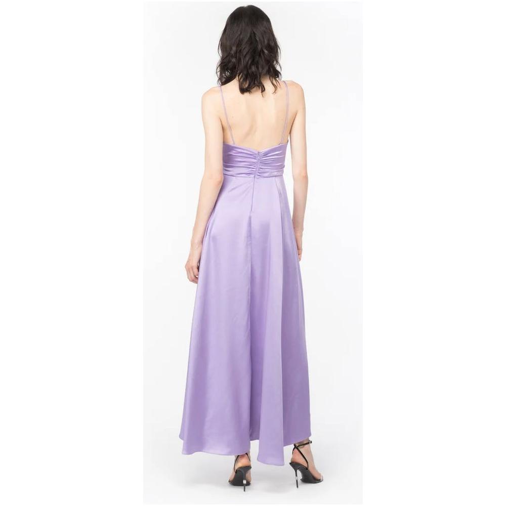 Purple Polyester Dress