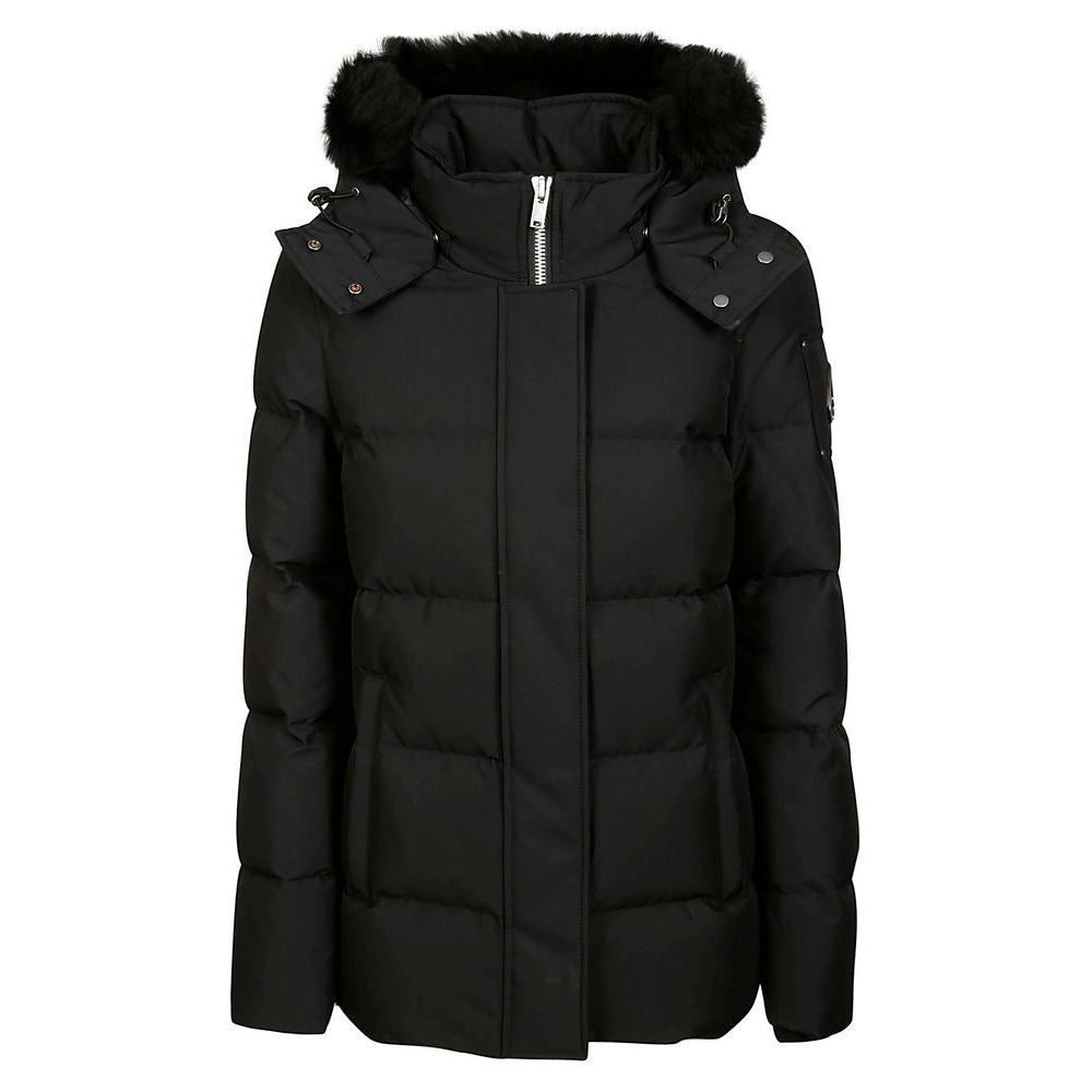 Black Polyester Jackets & Coat