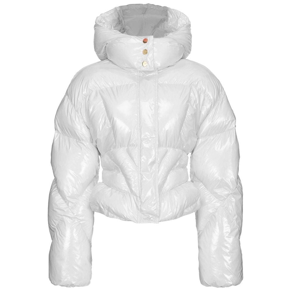 White Nylon Jackets & Coat