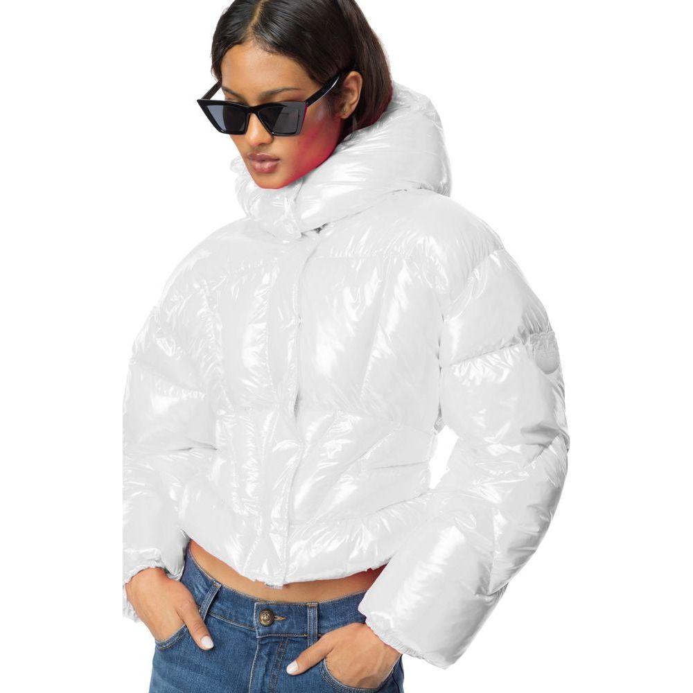 White Nylon Jackets & Coat