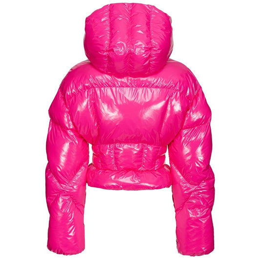 Fuchsia Nylon Jackets & Coat