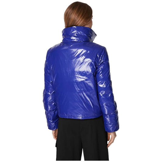 PINKO Blue Nylon Jackets & Coat PINKO