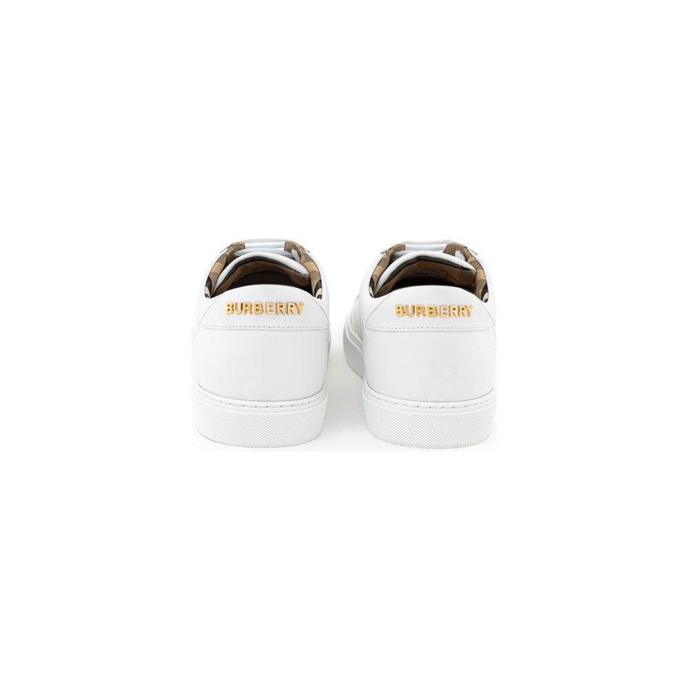 Burberry White Leather Sneaker Burberry