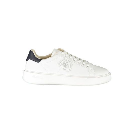 Blauer White Polyester Sneaker Blauer