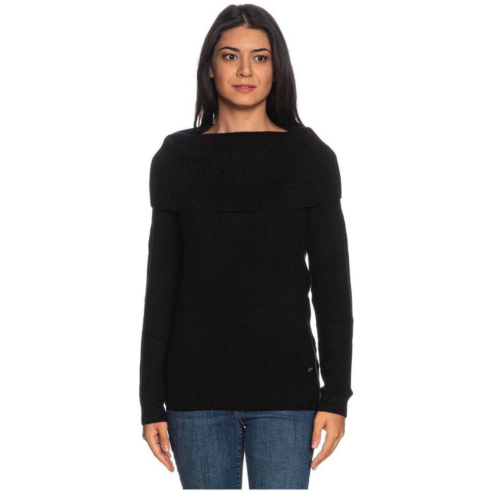 Yes Zee Black Viscose Sweater