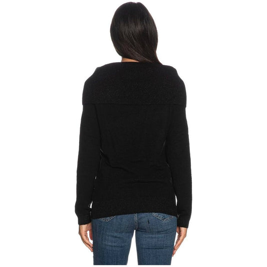 Yes Zee Black Viscose Sweater