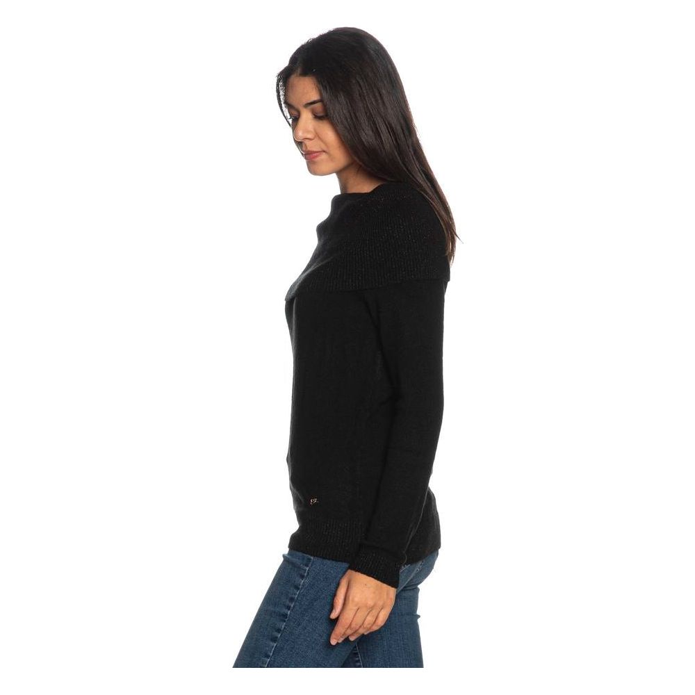 Yes Zee Black Viscose Sweater