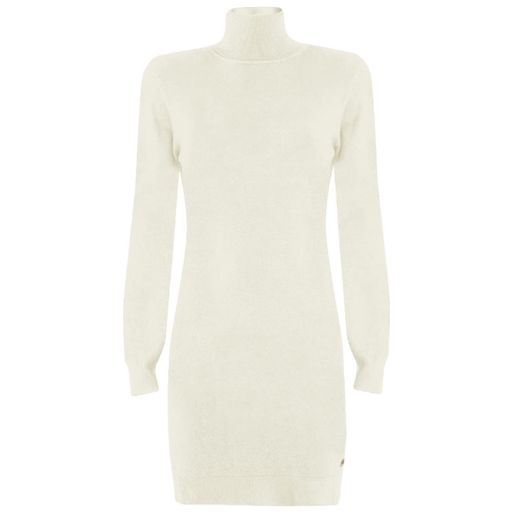 Yes Zee White Viscose Dress