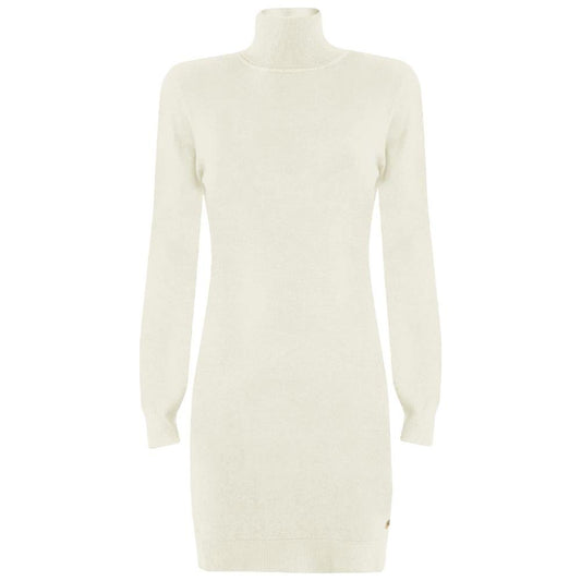 Yes Zee White Viscose Dress