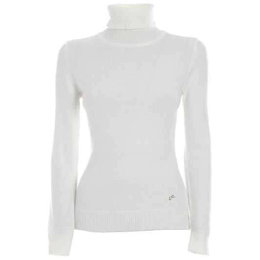 Yes Zee White Viscose Sweater