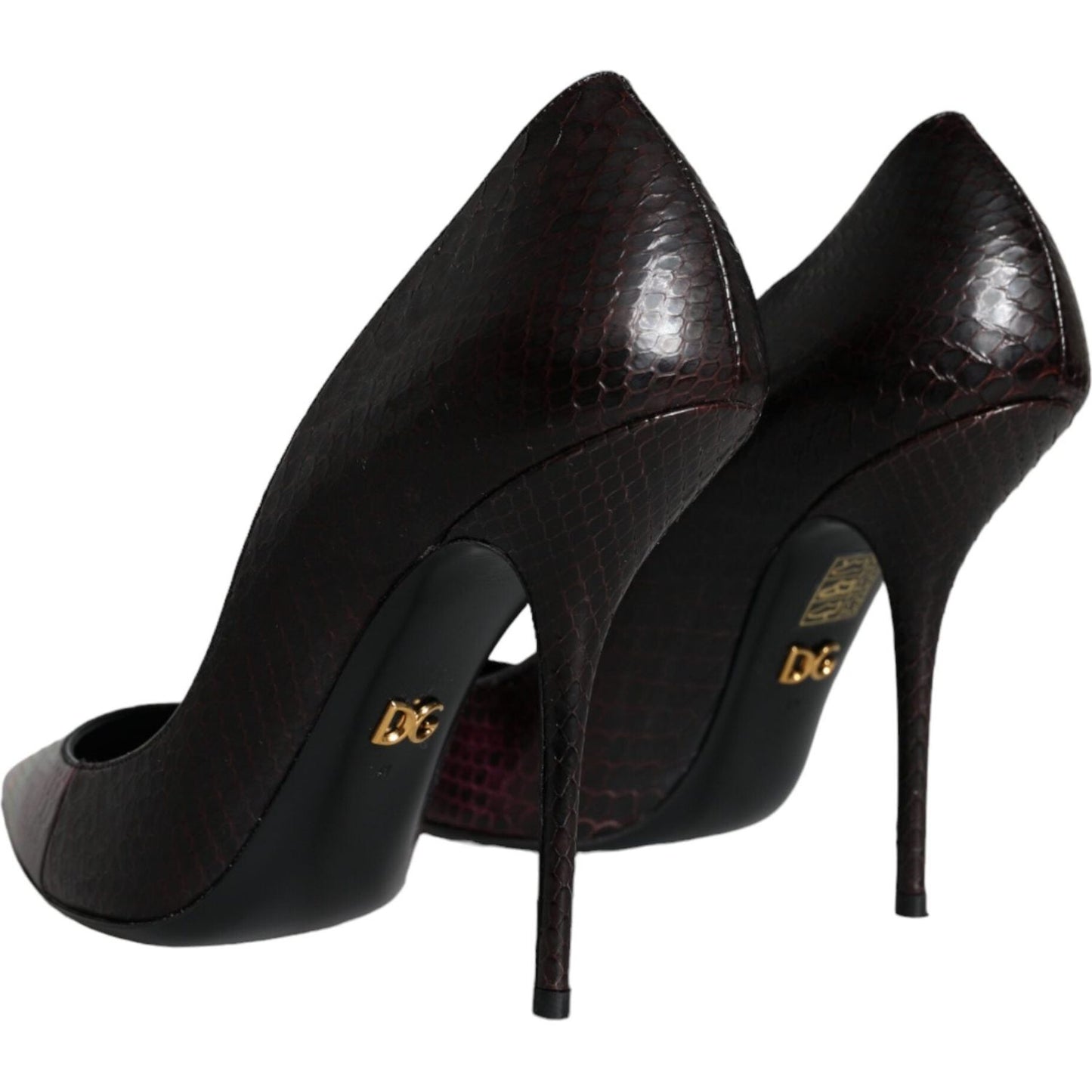 Dolce & Gabbana Multicolor Exotic Leather Heels Pumps Shoes