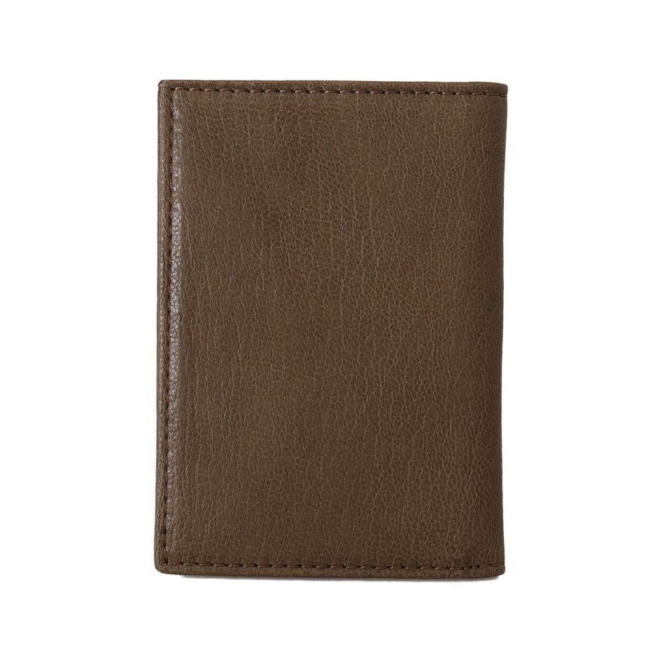 Billionaire Italian Couture Elegant Leather Men's Wallet in Brown Wallet brown-leather-bifold-wallet-4