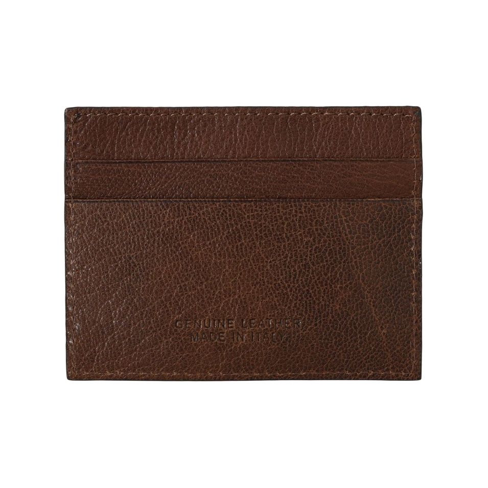 Elegant Leather Men's Wallet in Brown