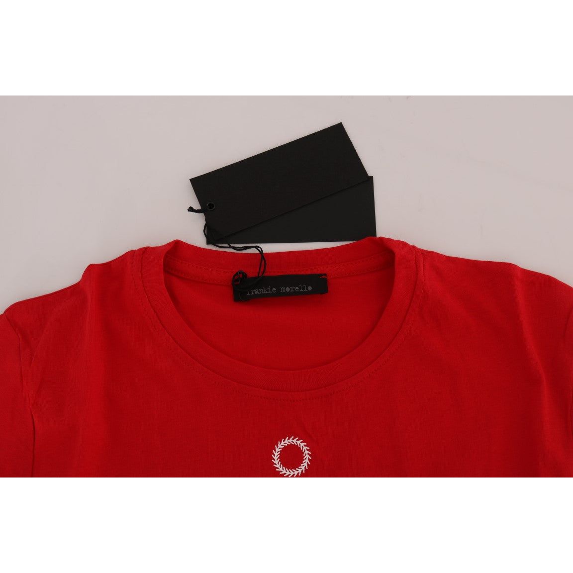 Chic Red 'RIDERS' Motive Crewneck Tee