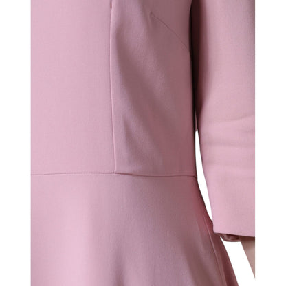 Dolce & Gabbana Pink A-line Viscose 3/4 Sleeves Dress