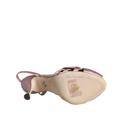 Dolce & Gabbana Pink Keira Crystal Heels Sandals Shoes