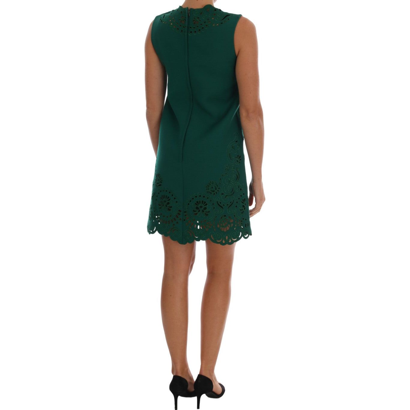 Elegant Green A-Line Sheath Dress