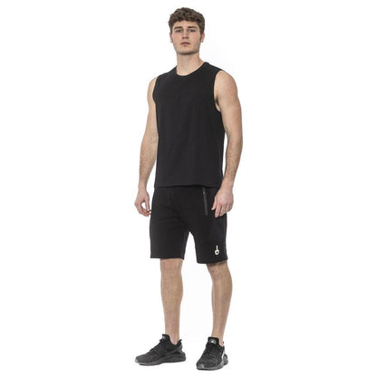 Tond Black Cotton Men Tank Top
