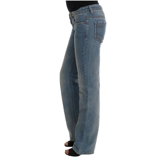 Costume National Chic Classic Fit Straight Blue Jeans Costume National