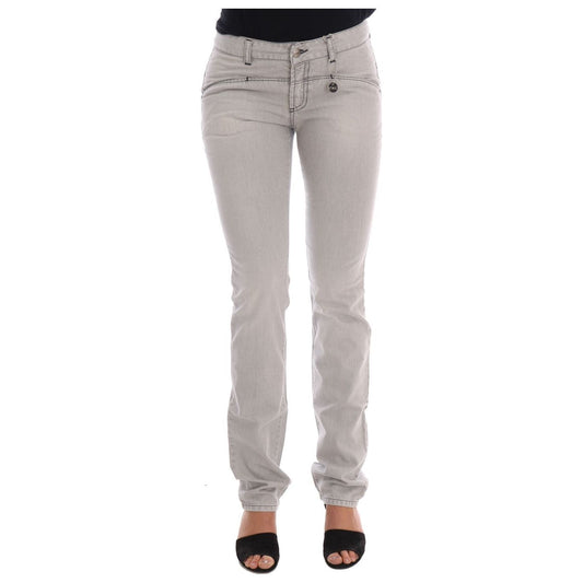 Costume National Sophisticated Gray Super Slim Jeans gray-wash-cotton-slim-jeans