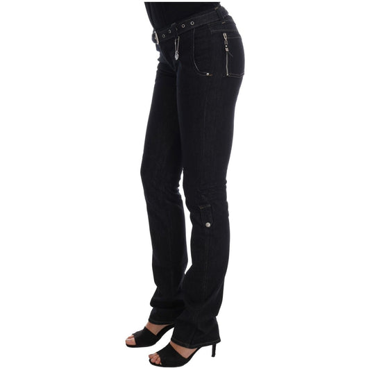 Svelte Dark Blue Cotton Slim Jeans