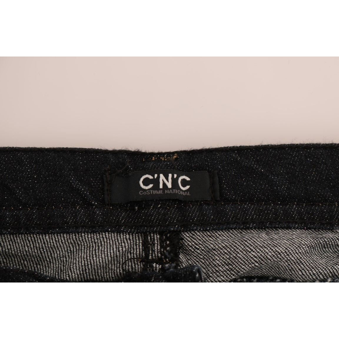 بنطلون جينز ضيق من القطن باللون الأزرق الداكن من كوستيوم ناشيونال سفيلتي