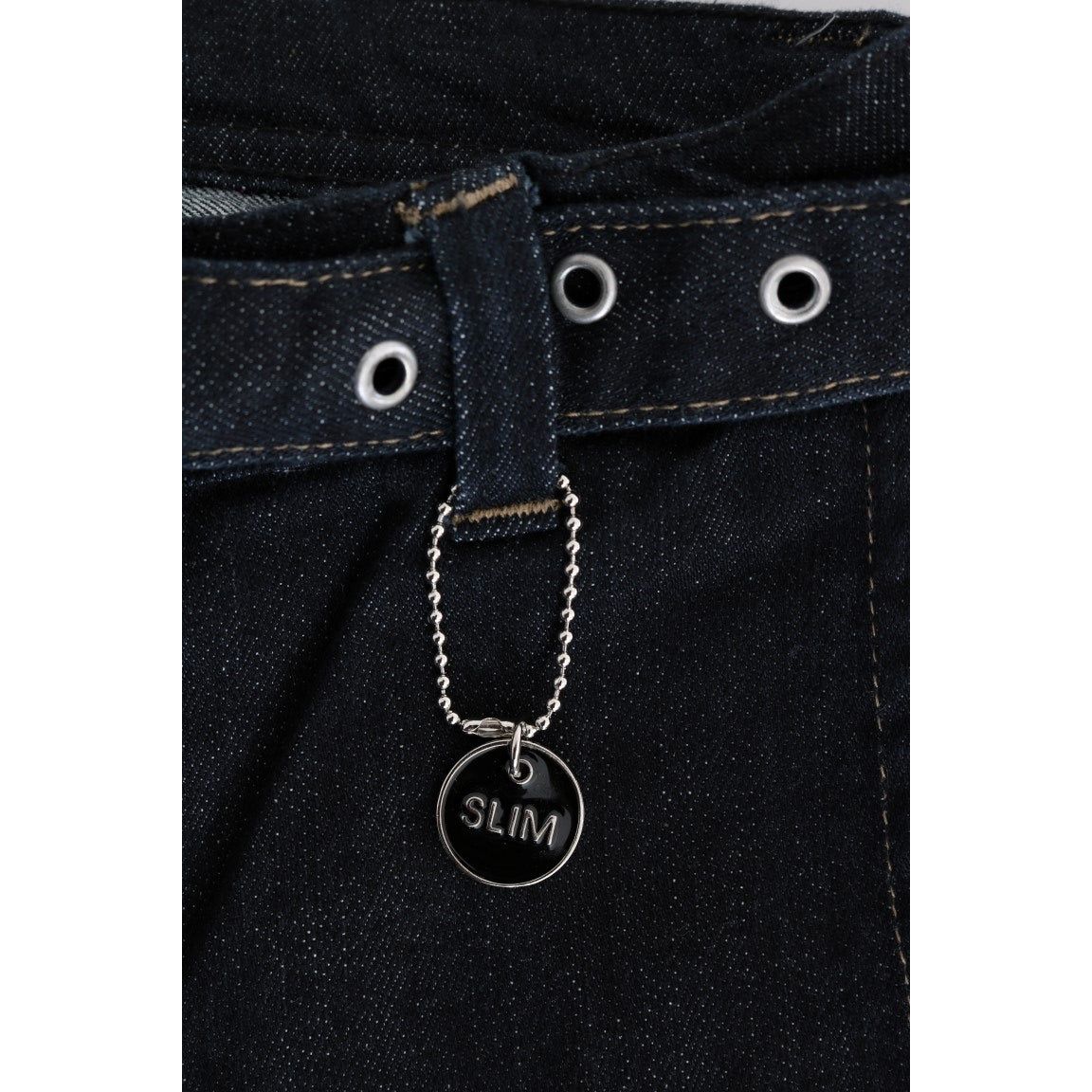 Svelte Dark Blue Cotton Slim Jeans