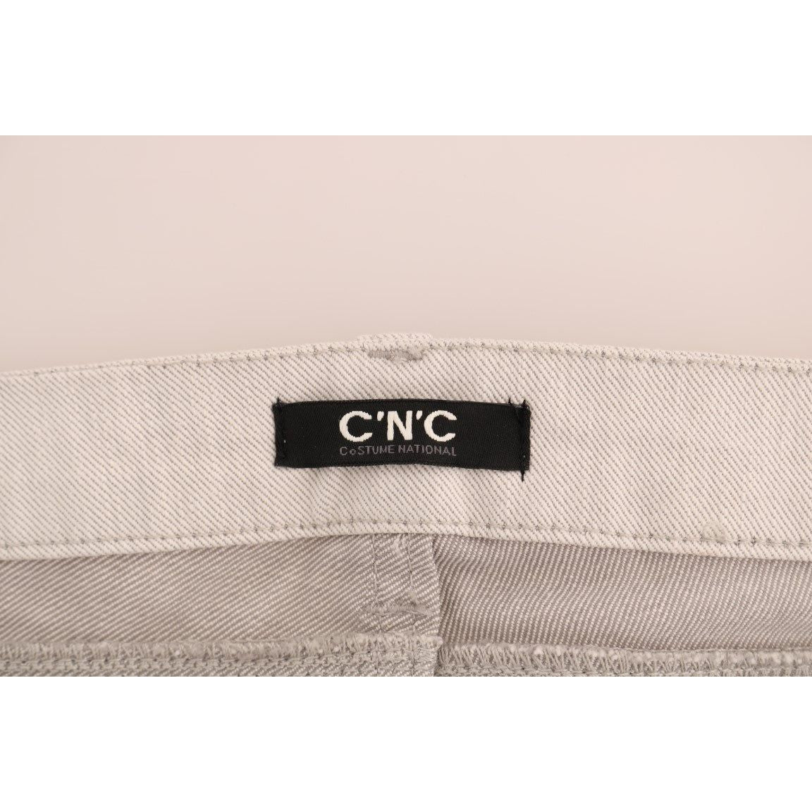 Costume National Chic White Slim-Fit Stretch Jeans white-cotton-stretch-slim-jeans