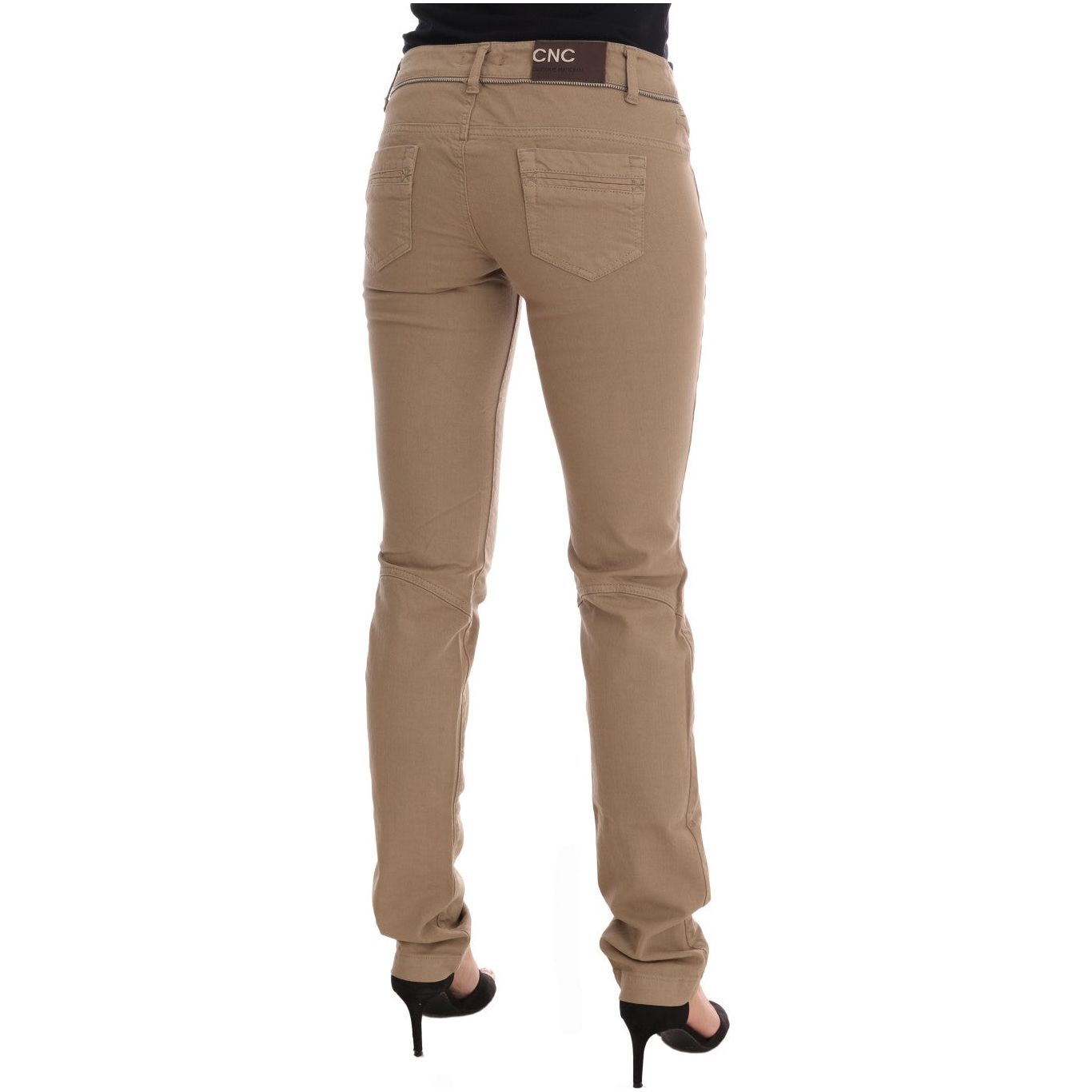 Beige Super Slim Fit Denim Delight