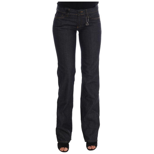 Costume National Dark Blue Cotton Classic Fit Jeans Costume National