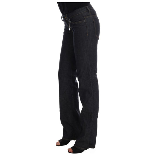 Costume National Chic Dark Blue Straight Fit Jeans Costume National