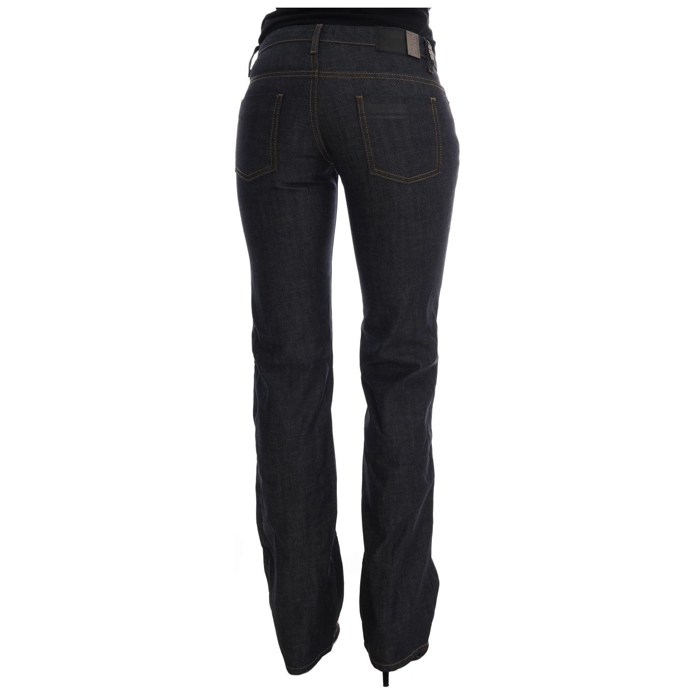 Chic Dark Blue Straight Fit Jeans