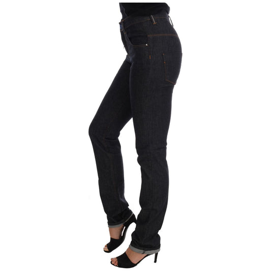 Sleek Dark Blue Super Slim Jeans