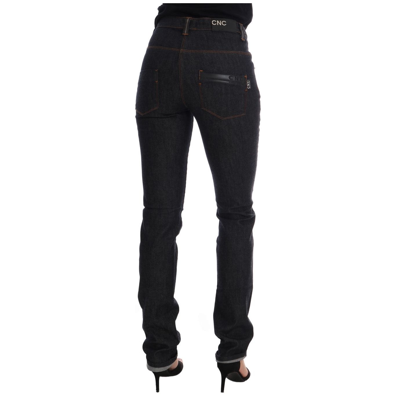 Sleek Dark Blue Super Slim Jeans