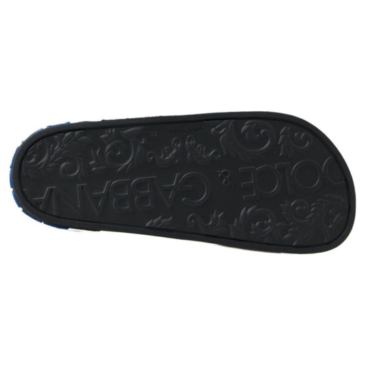 Dolce & GabbanaElegant Black Leather Slide SandalsMcRichard Designer Brands£299.00