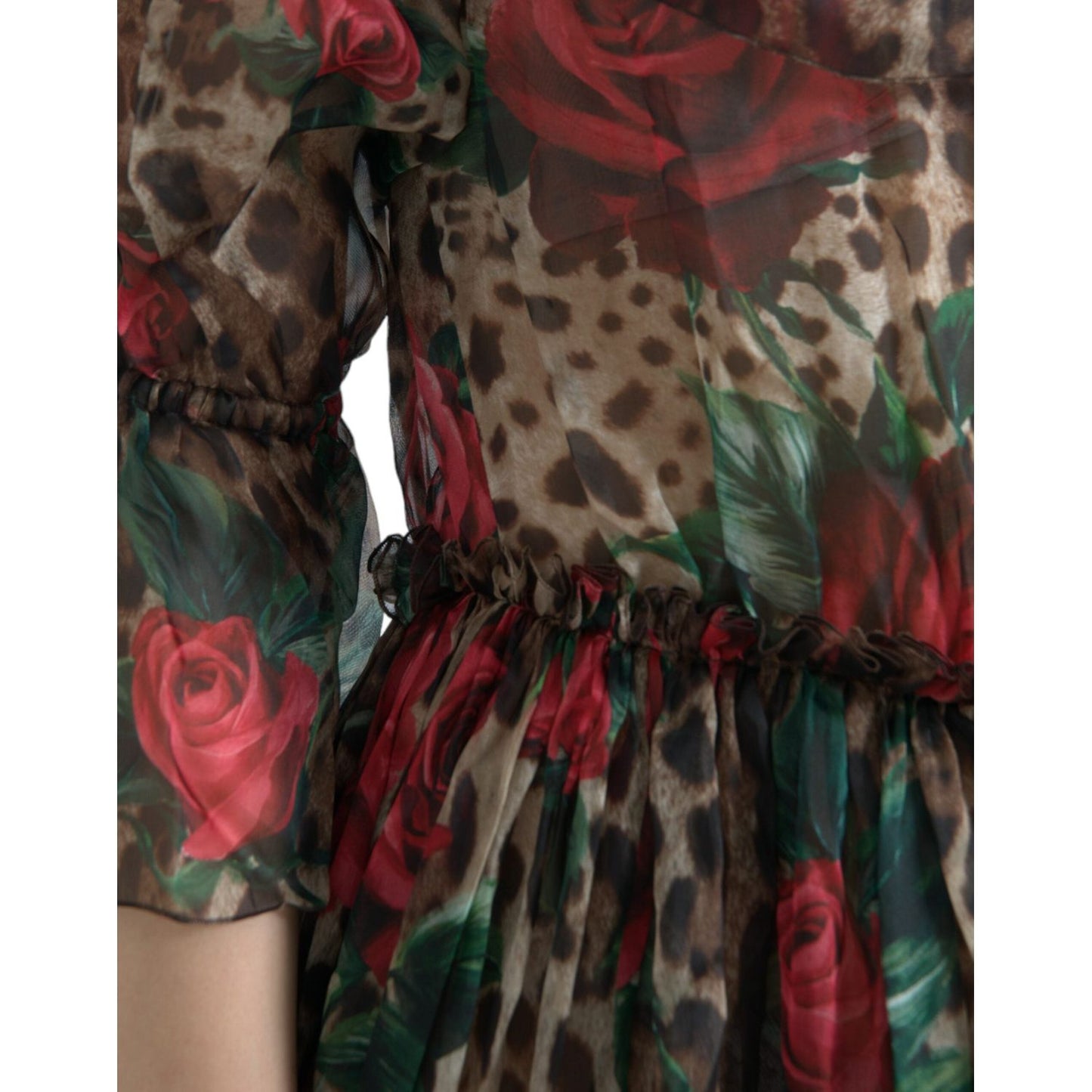 Dolce & Gabbana Ethereal Floral & Leopard Print Maxi Gown ethereal-floral-leopard-print-maxi-gown