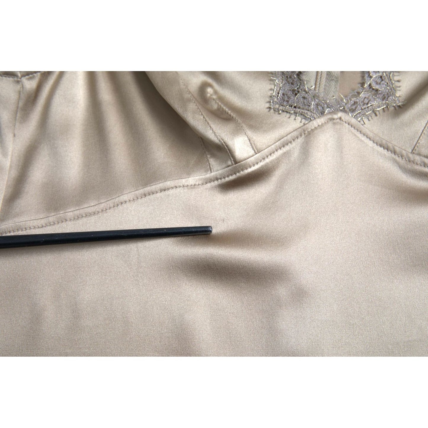 Dolce & Gabbana Elegant V-Neck Sleeveless Lace Trim Top elegant-v-neck-sleeveless-lace-trim-top