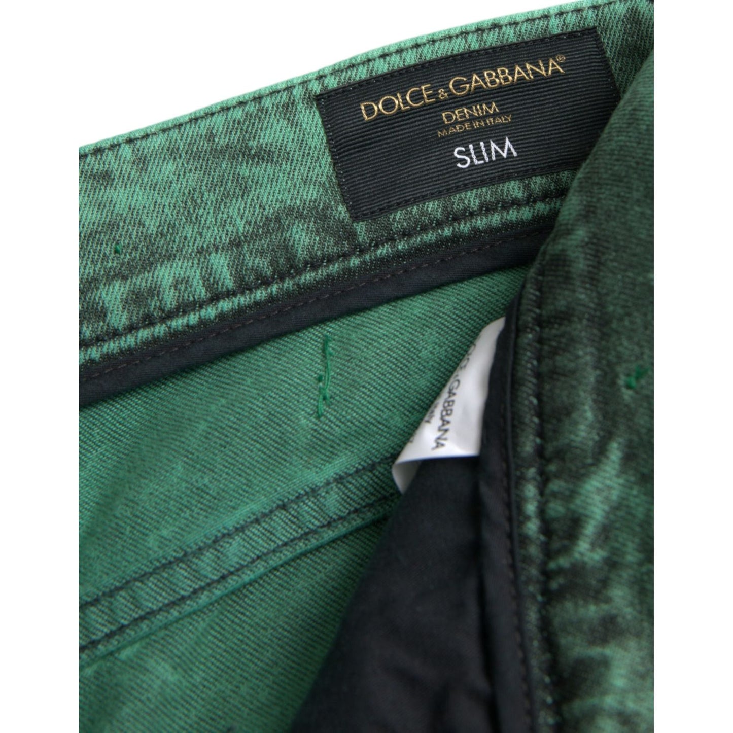 Dolce & GabbanaGreen Crystals Cotton Stretch Slim JeansMcRichard Designer Brands£1079.00