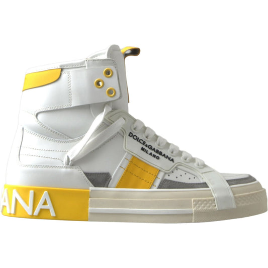 Dolce & GabbanaHigh-Top Perforated Leather SneakersMcRichard Designer Brands£559.00