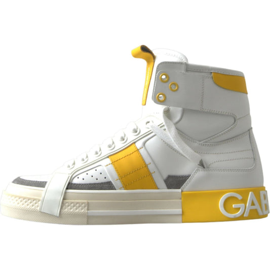 Dolce & GabbanaHigh-Top Perforated Leather SneakersMcRichard Designer Brands£559.00